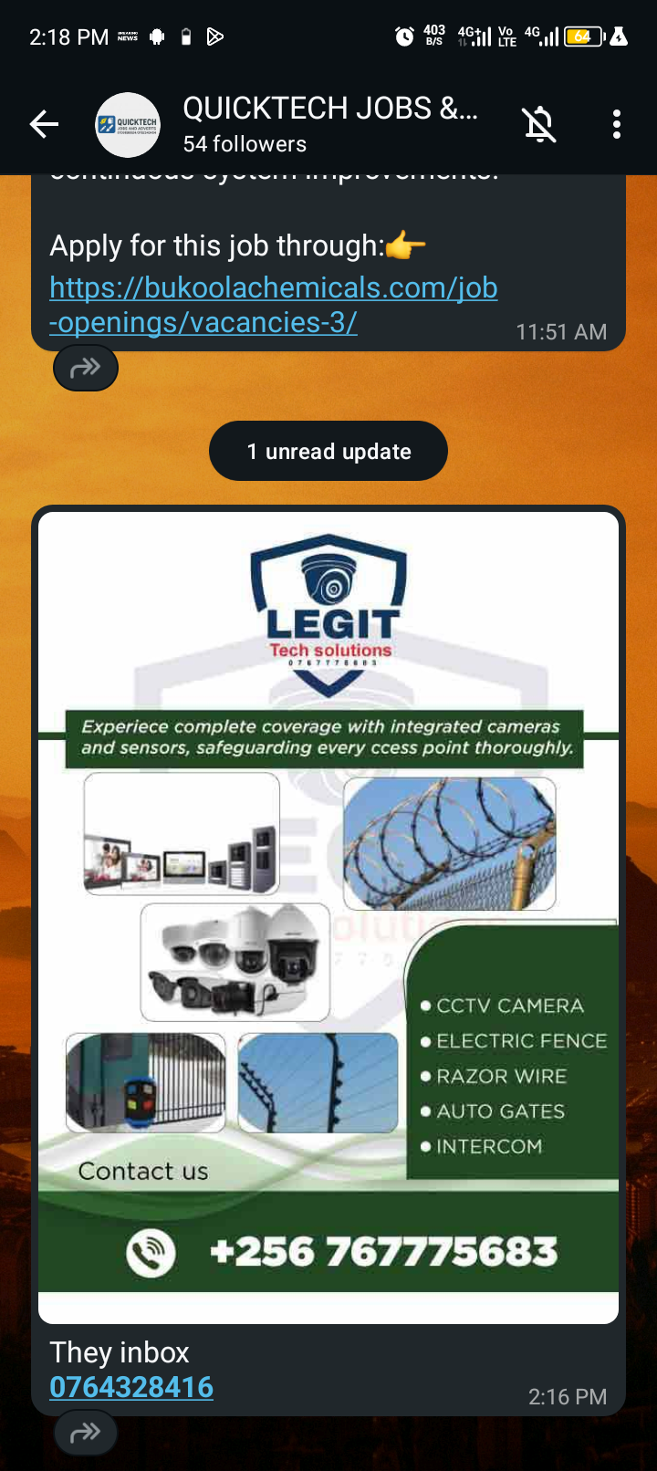 Cameras and digital installation 